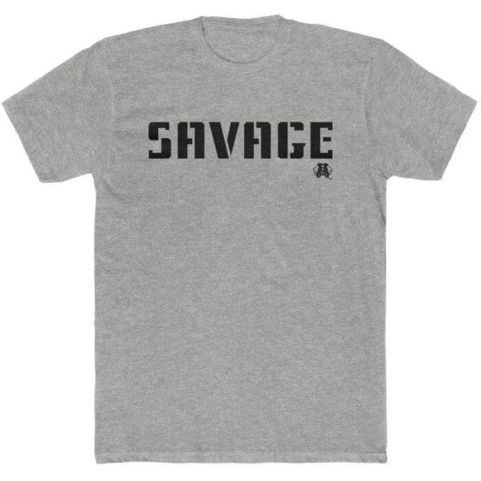 SAVAGE KING- Men's Cotton Crew Tee - Image 3