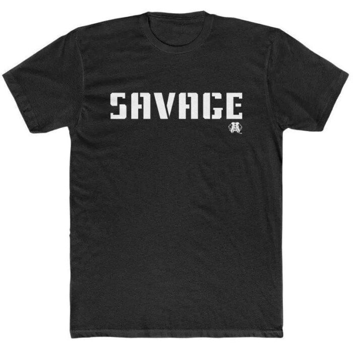 SAVAGE KING- Men's Cotton Crew Tee - Image 3