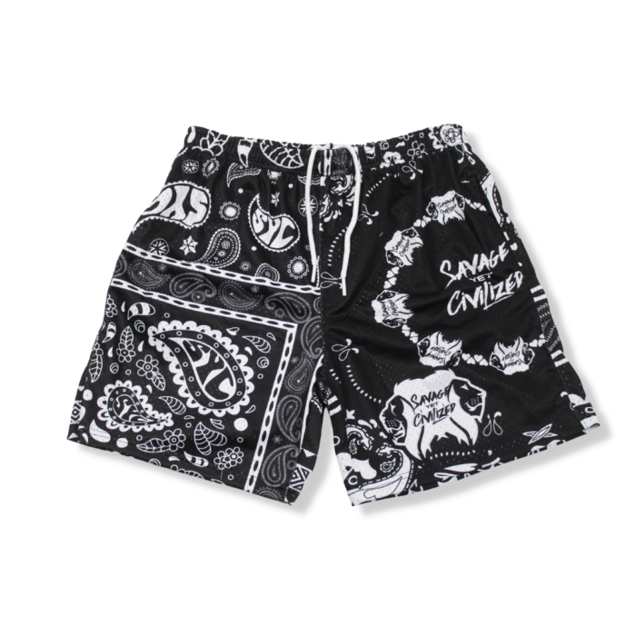 *NEW*SYC Paisleys Mesh Shorts Black